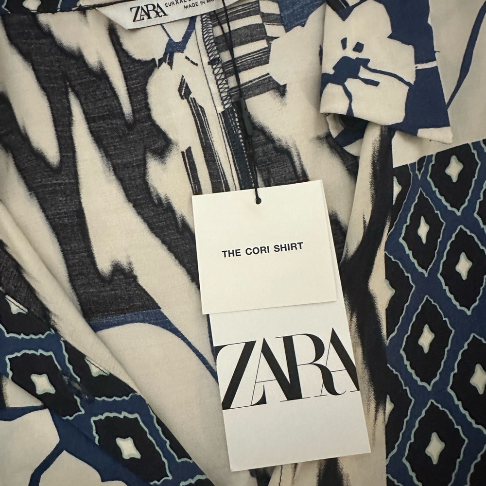Zara long sleeve button down  blouse NWT - Picture 3 of 5